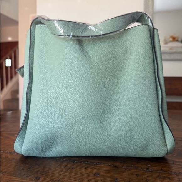 kate spade Mint Green Pebbled Leather Hobo Shoulder Bag - Picture 3 of 6